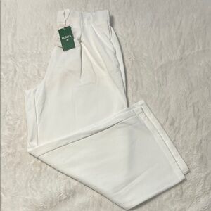 HALARA Women's White Wide Leg Trousers